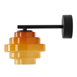 Sieninis šviestuvas FILO WALL HONEY (Ø14) 1xG9 Geležis, Stiklas (9008C1)