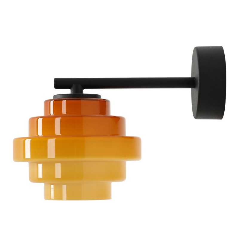 Sieninis šviestuvas FILO WALL HONEY (Ø14) 1xG9 Geležis, Stiklas (9008C1)