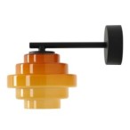 Sieninis šviestuvas FILO WALL HONEY (Ø14) 1xG9 Geležis, Stiklas (9008C1)