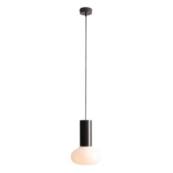 Pakabinamas šviestuvas FLO MOKKA S 1xE14 Geležis, Stiklas (7000G28_S)