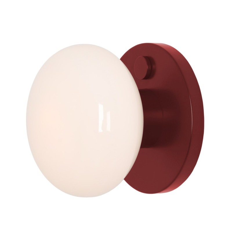 Sieninis šviestuvas FLO WALL RUBY S 1xE14 Geležis, Stiklas (7000C27_S)