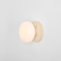 Sieninis šviestuvas FLO WALL CREAM S 1xE14 Geležis, Stiklas (7000C9_S)