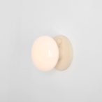 Sieninis šviestuvas FLO WALL CREAM S 1xE14 Geležis, Stiklas (7000C9_S)