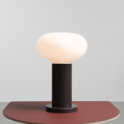 Stalinis šviestuvas FLO TABLE MOKKA S 1xE14 Geležis, Stiklas (7000B28_S)