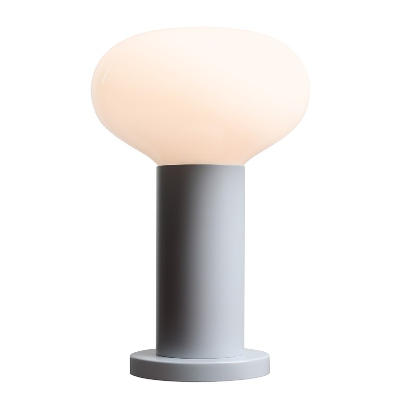 Stalinis šviestuvas FLO TABLE GREY S 1xE14 Geležis, Stiklas (7000B22_S)
