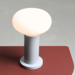 Stalinis šviestuvas FLO TABLE GREY S 1xE14 Geležis, Stiklas (7000B22_S)