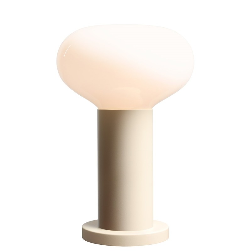 Stalinis šviestuvas FLO TABLE CREAM S 1xE14 Geležis, Stiklas (7000B9_S)