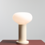 Stalinis šviestuvas FLO TABLE CREAM S 1xE14 Geležis, Stiklas (7000B9_S)