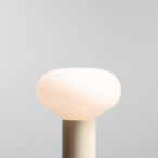 Stalinis šviestuvas FLO TABLE CREAM S 1xE14 Geležis, Stiklas (7000B9_S)