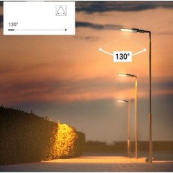Gatvės šviestuvas LUMILEDS-Chip 75x130° 5 m. garantija 100W 4000K IP65 12000lm