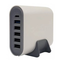 Įkrovimo daliklis, USB 5xTYPE-A, 1xTYPE-C