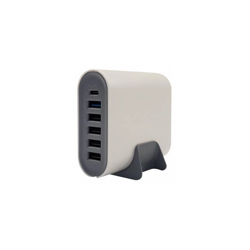 Įkrovimo daliklis, USB 5xTYPE-A, 1xTYPE-C