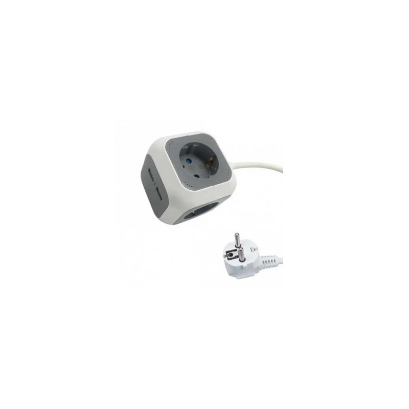 Ilgintuvas 1.4m. 4x220V su 2xUSB TYPE-A