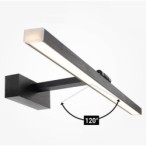Sieninis LED šviestuvas Juodos spalvos 14W 3000K IP20 910lm