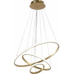 Pakabinamas LED šviestuvas CCT Šlifuoto aukso spalva Pritemdomas + Pultelis 78W 3000K-6000K IP20 4480lm
