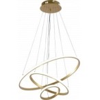 Pakabinamas LED šviestuvas CCT Šlifuoto aukso spalva Pritemdomas + Pultelis 78W 3000K-6000K IP20 4480lm