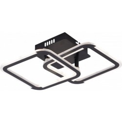 Lubinis LED šviestuvas CCT Juoda spalva Pritemdomas + Pultelis 30W 3000K-6000K IP20 2940lm