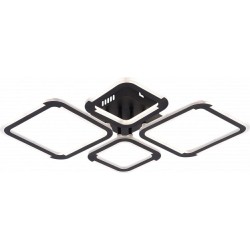 Lubinis LED šviestuvas CCT Juoda spalva Pritemdomas + Pultelis 50W 3000K-6000K IP20 4580lm