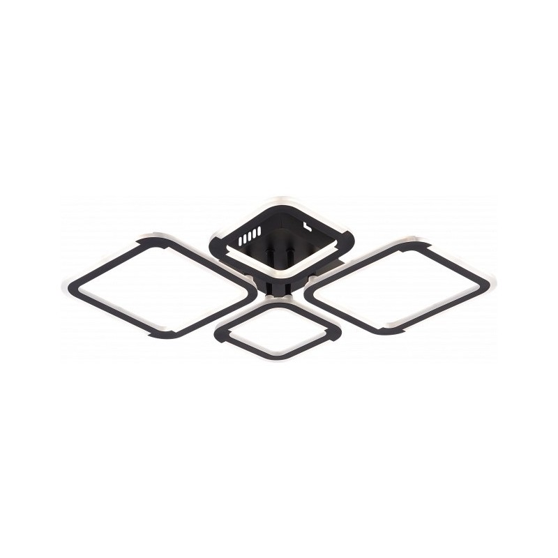 Lubinis LED šviestuvas CCT Juoda spalva Pritemdomas + Pultelis 50W 3000K-6000K IP20 4580lm