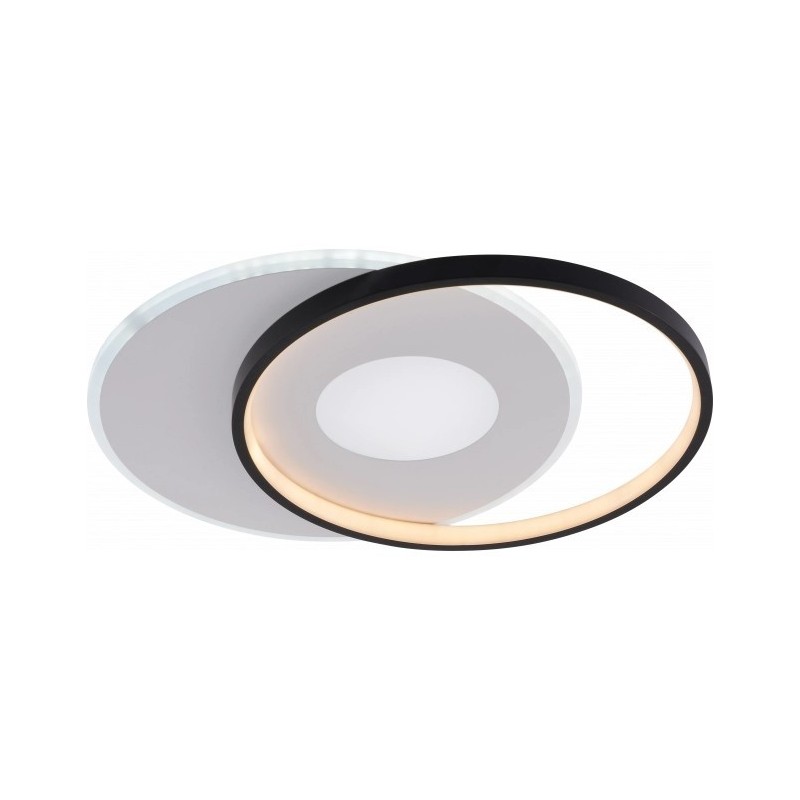 Lubinis LED šviestuvas CCT Balta spalva+Juoda spalva Pritemdomas + Pultelis 54W 3000K-6000K IP20 4120lm