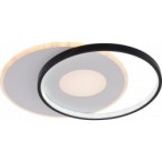 Lubinis LED šviestuvas CCT Balta spalva+Juoda spalva Pritemdomas + Pultelis 54W 3000K-6000K IP20 4120lm