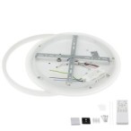 Lubinis LED šviestuvas CCT Balta spalva+Medžio Pritemdomas + Pultelis 54W 3000K-6000K IP20 4120lm