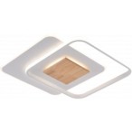 Lubinis LED šviestuvas CCT Balta spalva+Medžio Pritemdomas + Pultelis 60W 3000K-6000K IP20 5180lm