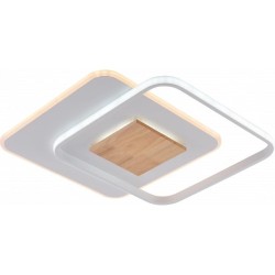 Lubinis LED šviestuvas CCT Balta spalva+Medžio Pritemdomas + Pultelis 60W 3000K-6000K IP20 5180lm