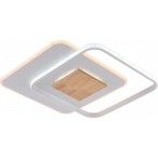 Lubinis LED šviestuvas CCT Balta spalva+Medžio Pritemdomas + Pultelis 60W 3000K-6000K IP20 5180lm