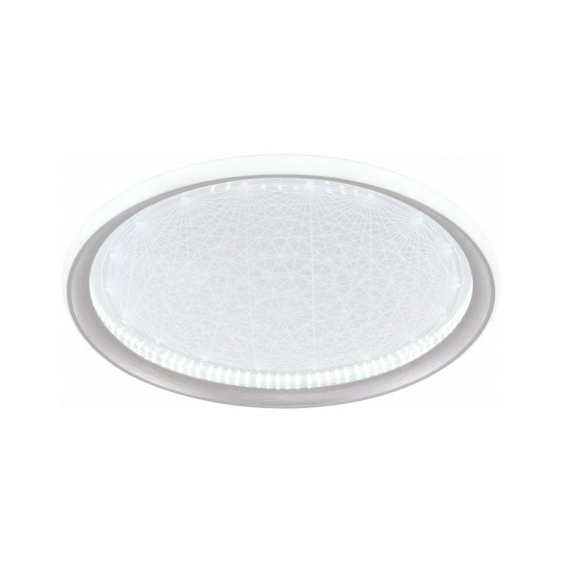 Lubinis LED šviestuvas CCT Silver+CR Pritemdomas + Pultelis 42W 3000K-6000K IP20 2340lm
