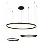 Pakabinamas LED šviestuvas Matinė Juoda spalva 70W 3000K IP20 5600lm