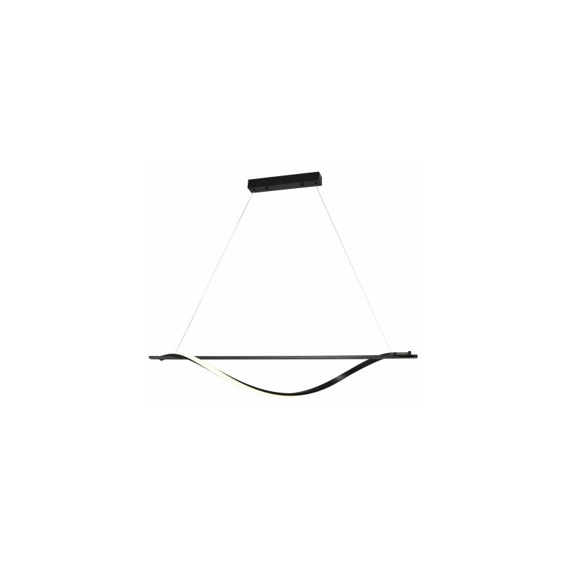 Pakabinamas LED šviestuvas Matinė Juoda spalva 17W 3000K IP20 1360lm