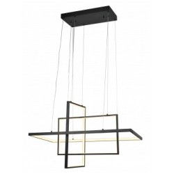 Pakabinamas LED šviestuvas Matinė Juoda spalva 67W 3000K IP20 5360lm