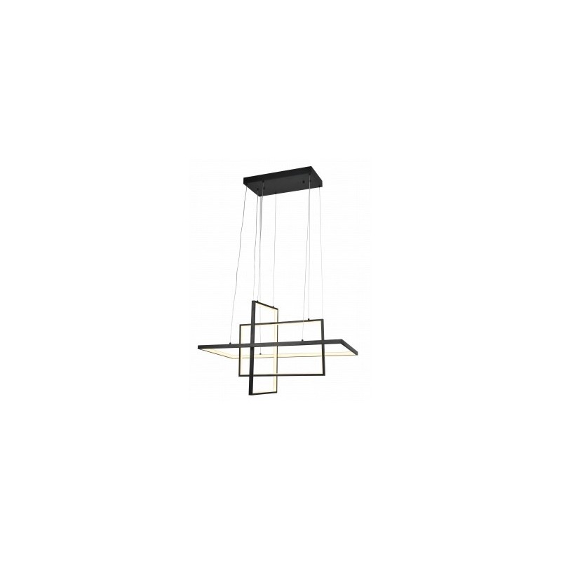 Pakabinamas LED šviestuvas Matinė Juoda spalva 67W 3000K IP20 5360lm