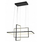 Pakabinamas LED šviestuvas Matinė Juoda spalva 67W 3000K IP20 5360lm