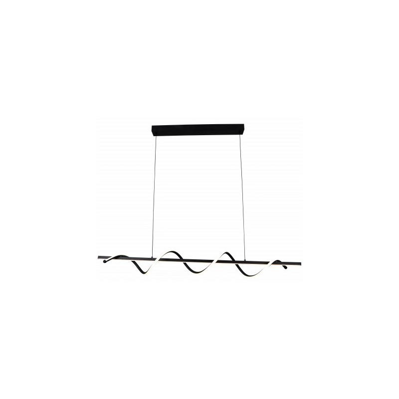 Pakabinamas LED šviestuvas Matinė Juoda spalva 30W 3000K IP20 2400lm