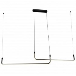 Pakabinamas LED šviestuvas Matinė Juoda spalva 25W 3000K IP20 2000lm