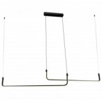Pakabinamas LED šviestuvas Matinė Juoda spalva 25W 3000K IP20 2000lm