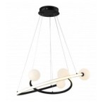 Pakabinamas LED šviestuvas Matinė Juoda spalva 36W 3000K IP20 2880lm