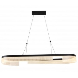 Pakabinamas LED šviestuvas Matinė Juoda spalva 30W 3000K IP20 2400lm