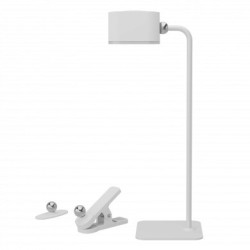 LED stalinis šviestuvas, 3W 240lm, multifunkcinis, įkraunamas, baltas, CCT šviesa