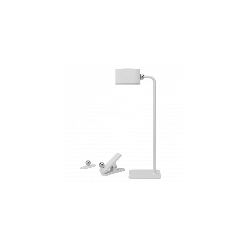 LED stalinis šviestuvas, 3W 240lm, multifunkcinis, įkraunamas, baltas, CCT šviesa