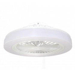 Lubinis LED šviestuvas su ventiliatoriumi 36W/3CCT Baltas IP20 2880lm + nuotolinis valdymas