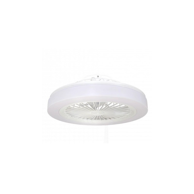 Lubinis LED šviestuvas su ventiliatoriumi 36W/3CCT Baltas IP20 2880lm + nuotolinis valdymas