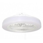 Lubinis LED šviestuvas su ventiliatoriumi 36W/3CCT Baltas IP20 2880lm + nuotolinis valdymas