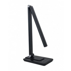 LED stalinis šviestuvas, 8W 300lm, įkraunamas, juodas, CCT šviesa