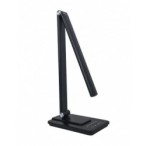 LED stalinis šviestuvas, 8W 300lm, įkraunamas, juodas, CCT šviesa