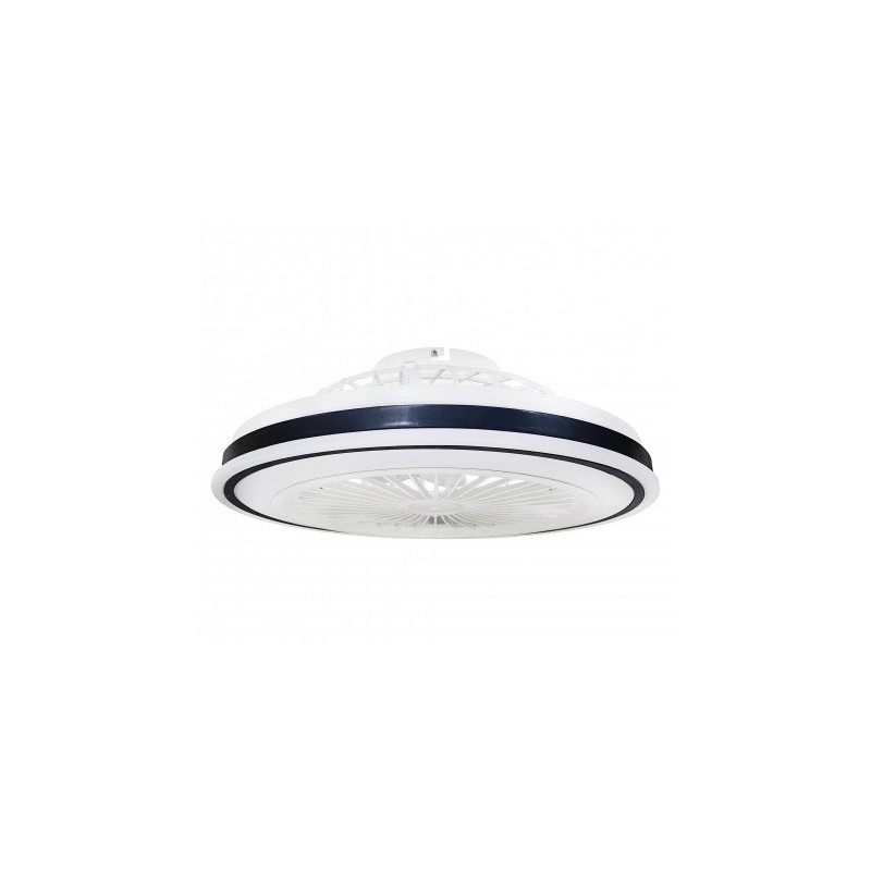 Lubinis LED šviestuvas su ventiliatoriumi 36W/3CCT Baltas/Juodas IP20 2880lm + nuotolinis valdymas