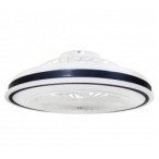 Lubinis LED šviestuvas su ventiliatoriumi 36W/3CCT Baltas/Juodas IP20 2880lm + nuotolinis valdymas