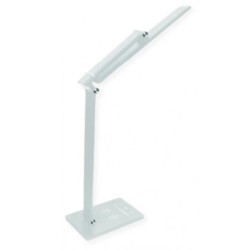 LED stalinis šviestuvas, 7W 380lm, su belaidžiu įkrovikliu, baltas, CCT šviesa